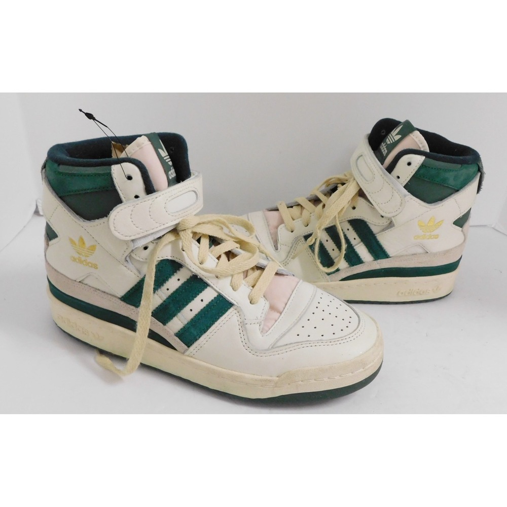 adidas Originals Forum 84 Off White Team Dark Green GW2203 sz 7.5